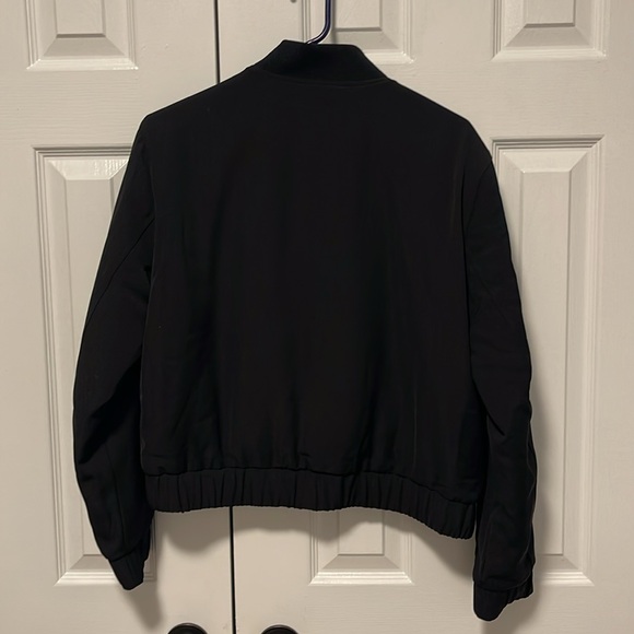 On 34th womens black bomber jacket size small - Picture 3 of 6